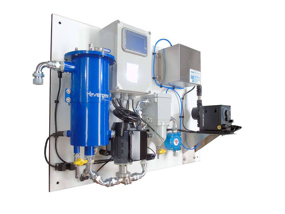 26 lit/min with biocide dosing (This wall mounted 26 lit/min system includes the biocide dosing solution aswell as the usual features of the W-PFS.)