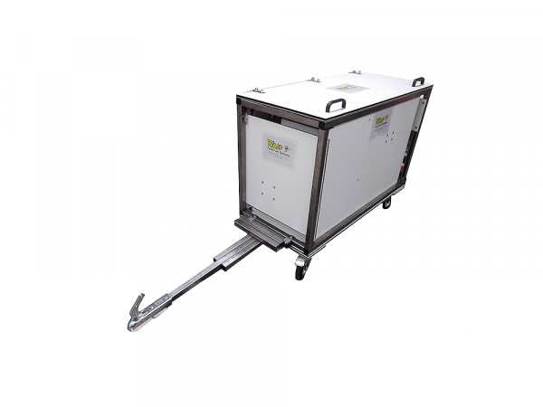 Add-on: Towing unit(Can be attached to a vehicle for easy transportation between sites.)